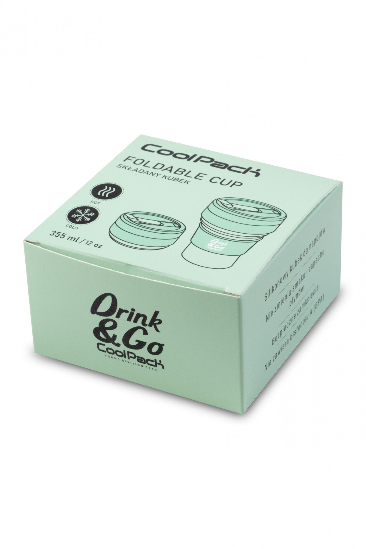 Kubek silikonowy Silicone Cup Pastel Powder Mint