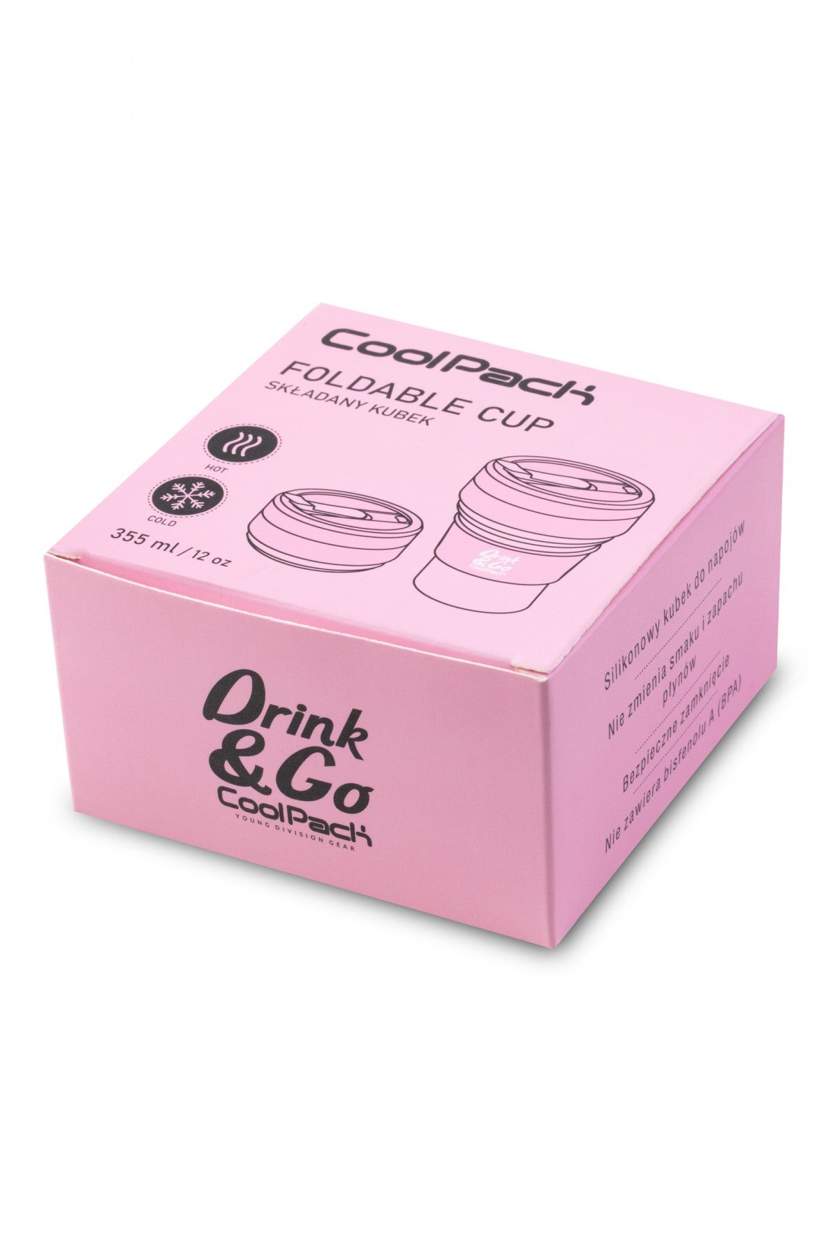 Kubek silikonowy Silicone Cup Pastel Powder Pink