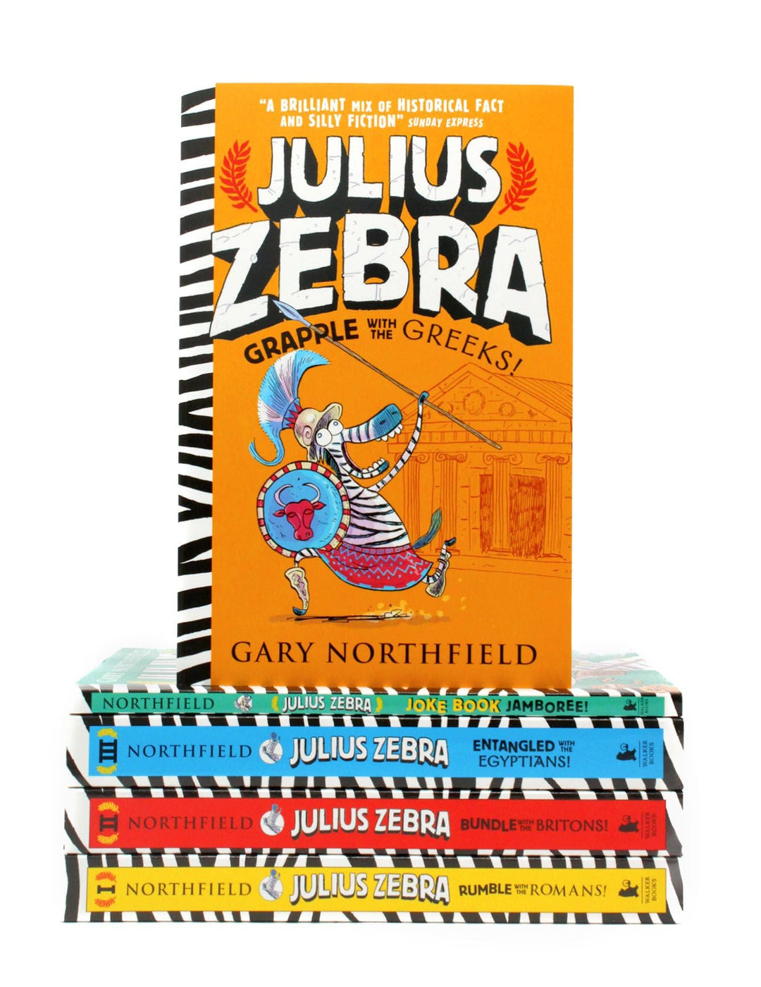 Julius Zebra Rumble With The Romans 5 Books Collection Set By Gary Northfield