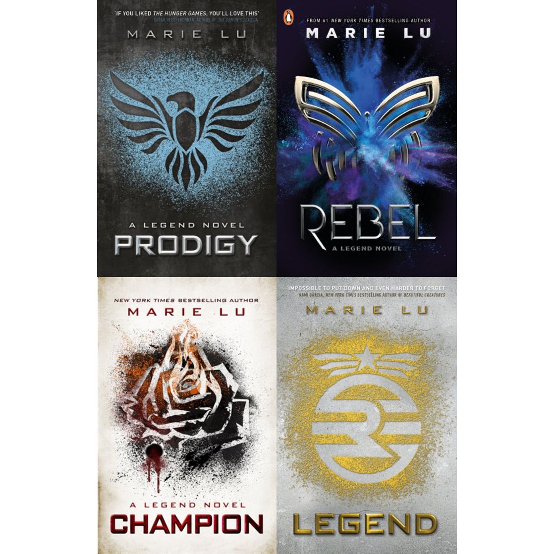 Marie Lu The Legend 4 Books Collection Set Legend, Prodigy, Champion, Rebel