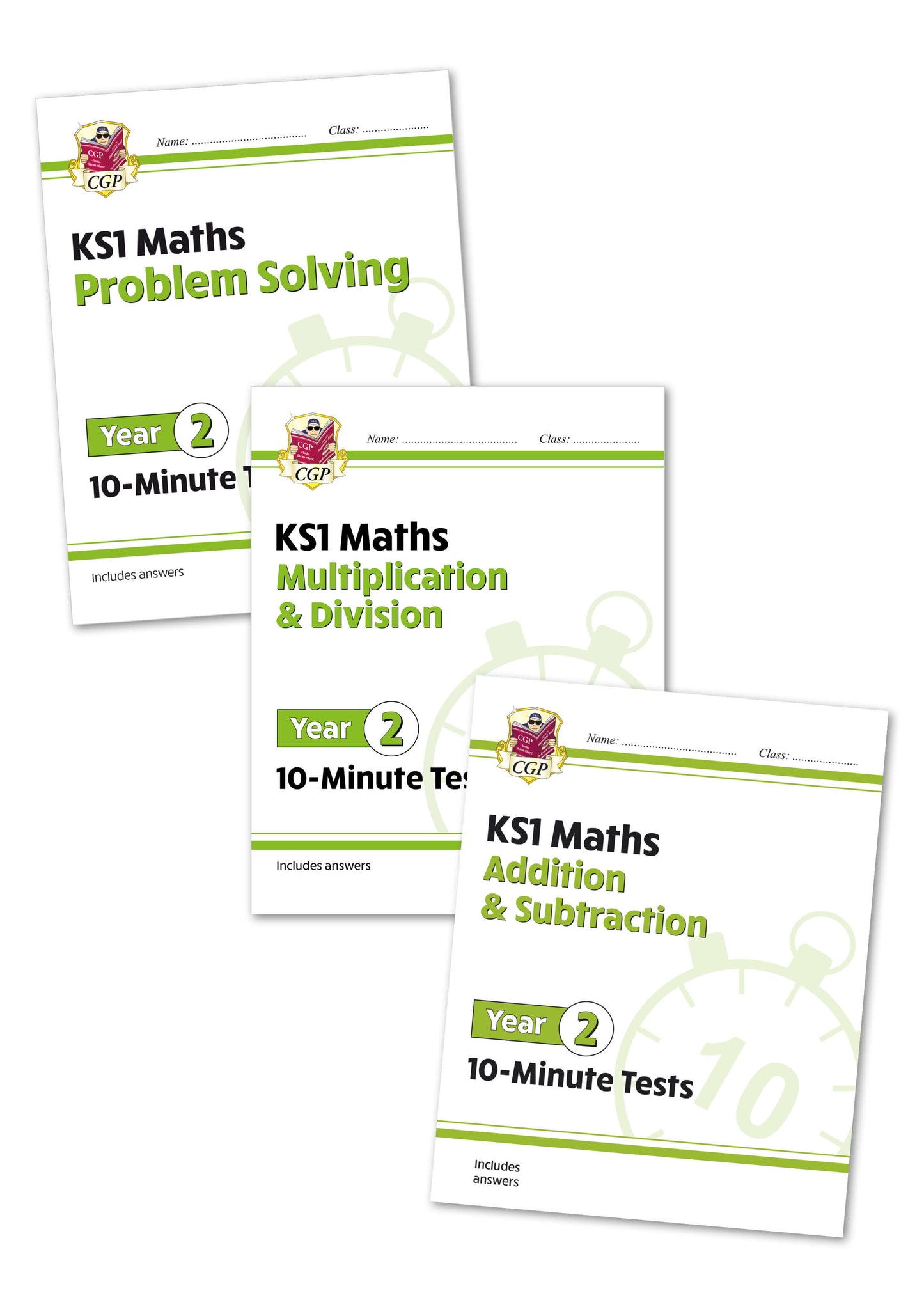 Year 2 Maths 10-Minute Tests - 3-book bundle