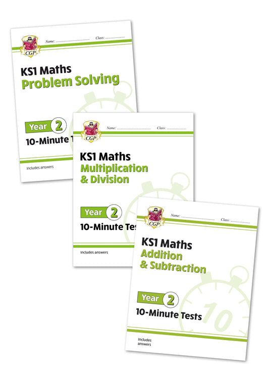 Year 2 Maths 10-Minute Tests - 3-book bundle