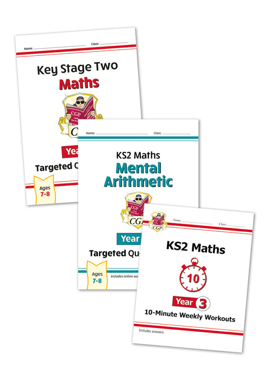 KS2 Year 3 Maths Workbook Bundle (3 books)