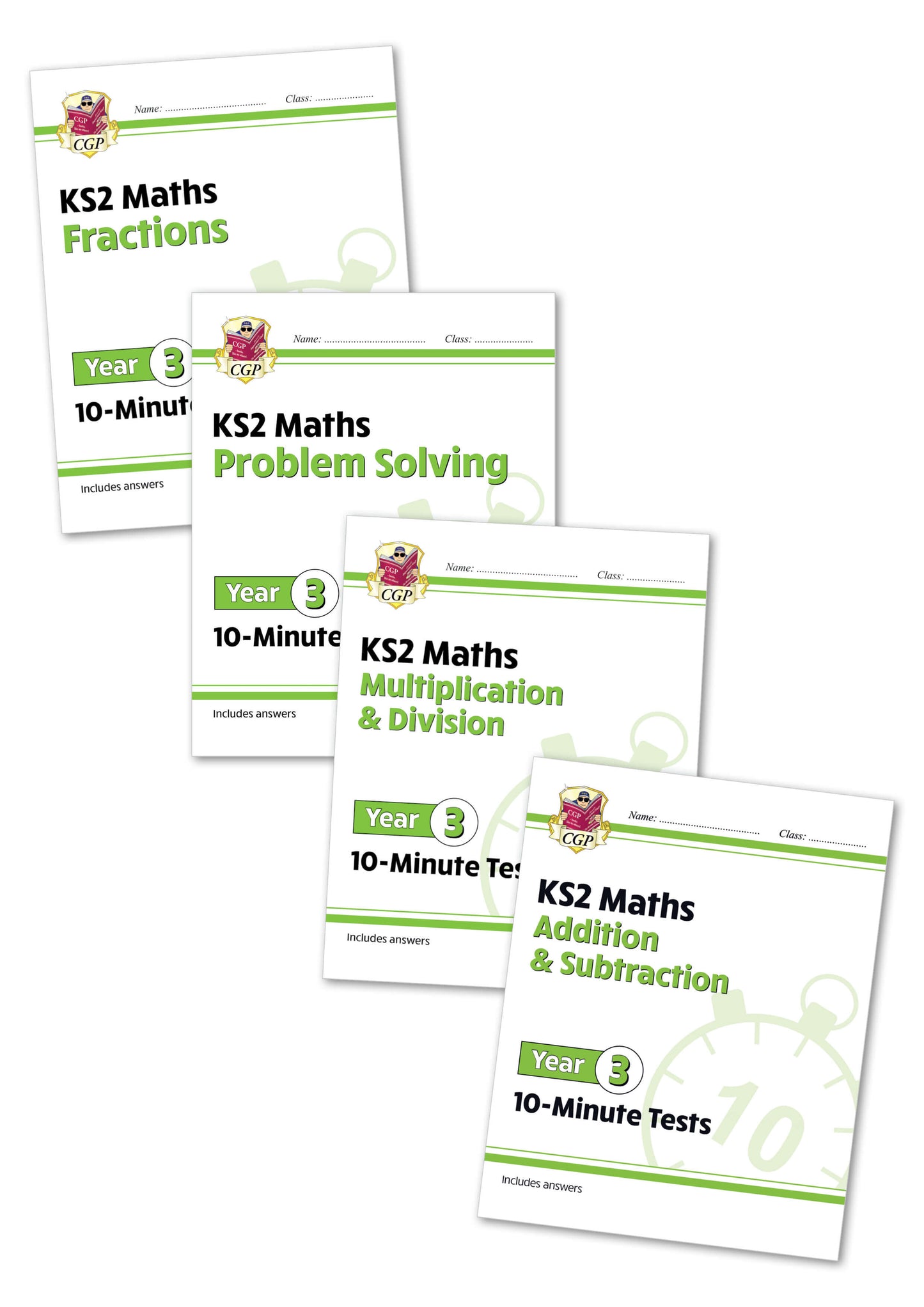 Year 3 Maths 10-Minute Tests - 4-book bundle