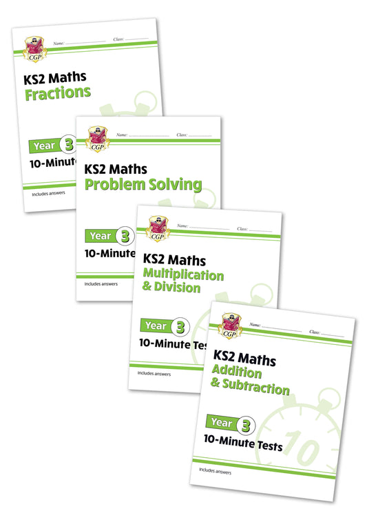 Year 3 Maths 10-Minute Tests - 4-book bundle