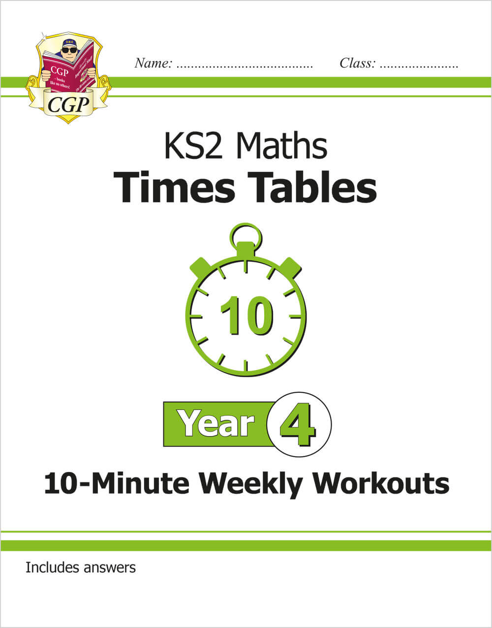 KS2 Year 4 Maths Times Tables 10-Minute Weekly Workouts