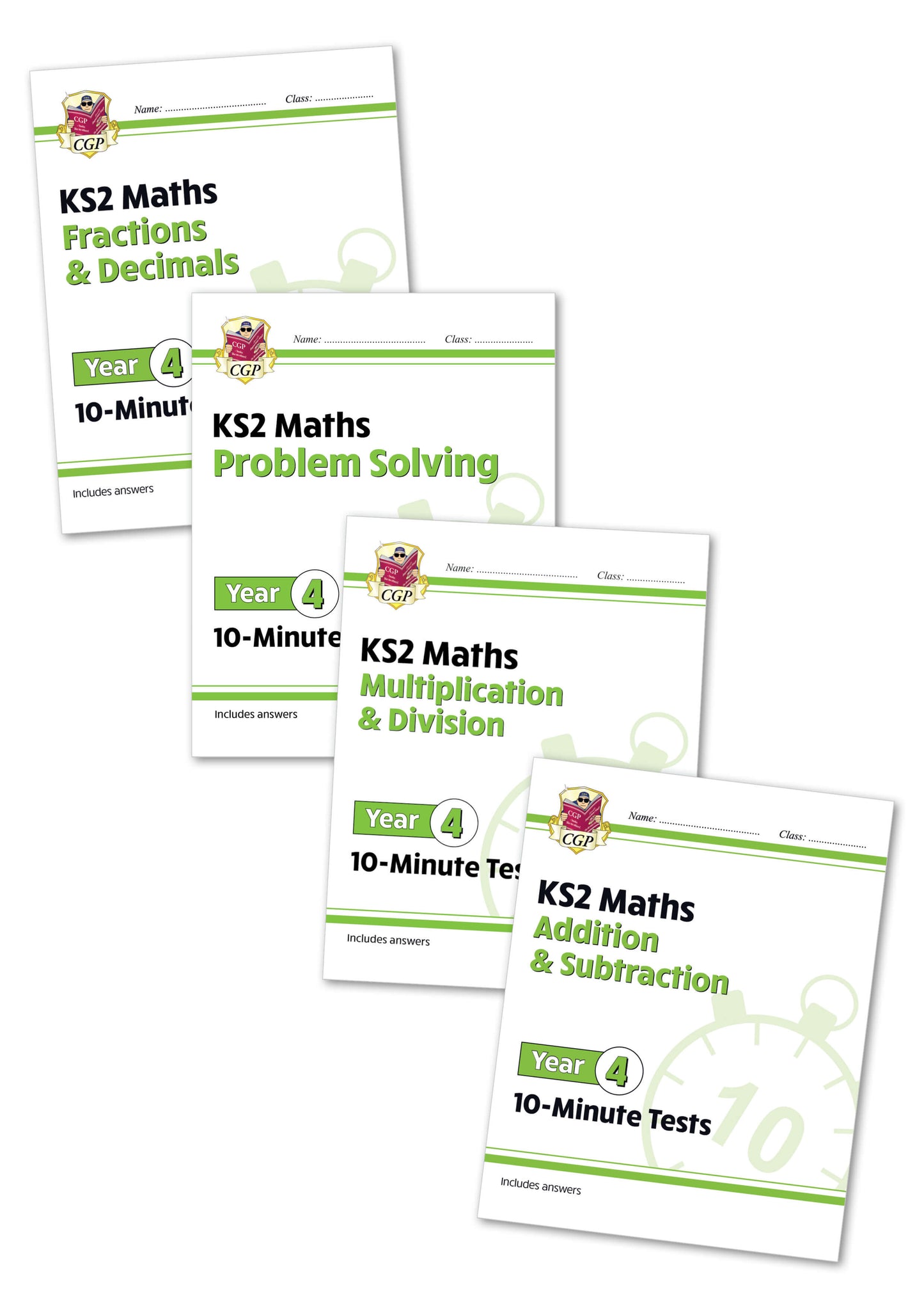 Year 4 Maths 10-Minute Tests - 4-book bundle