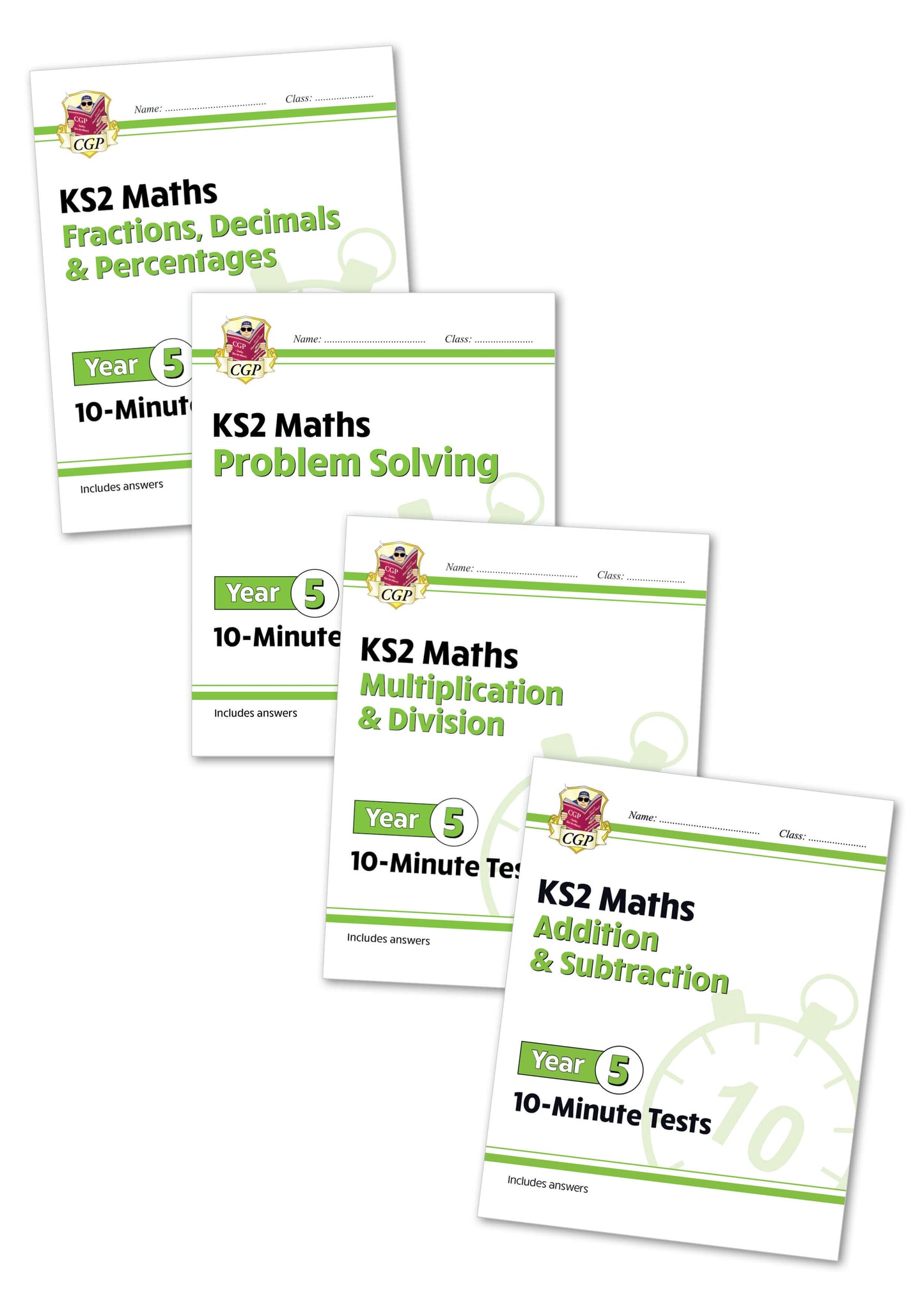 Year 5 Maths 10-Minute Tests - 4-book bundle