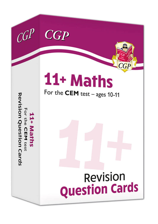 11+ CEM Maths Revision Question Cards - Ages 10-11