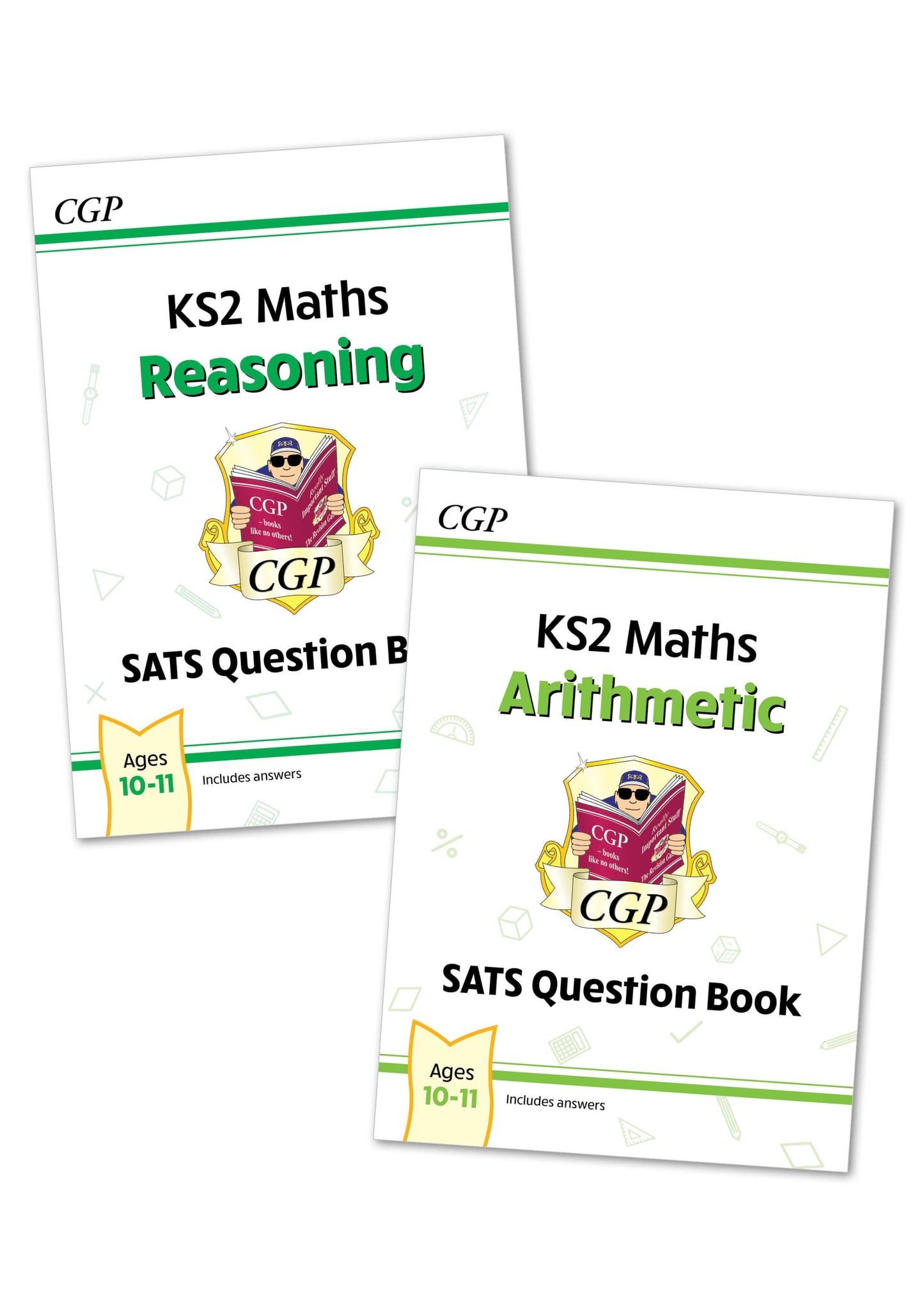 KS2 Maths SATS Question Books: Reasoning and Arithmetic 2-book Bundle - 2025 tests (Ages 10-11)