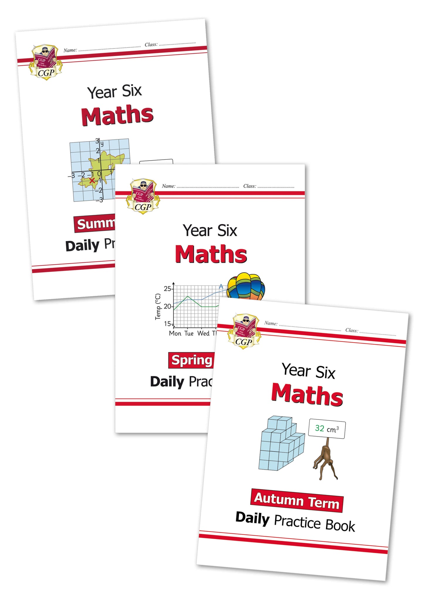 KS2 Maths Daily Practice Book Bundle: Year 6 - Autumn Term, Spring Term & Summer Term