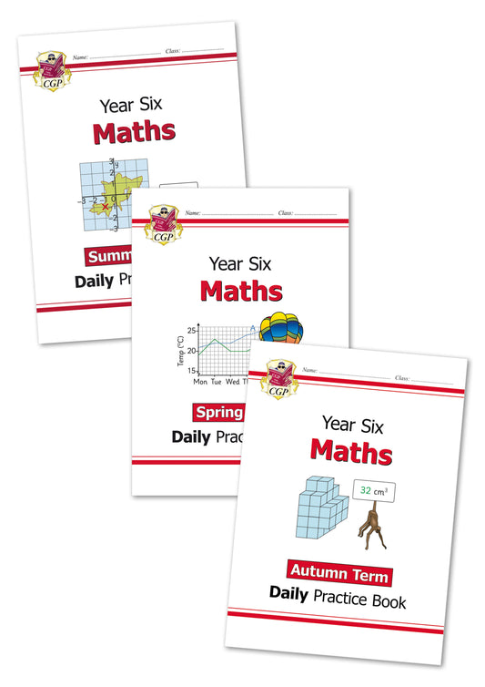 KS2 Maths Daily Practice Book Bundle: Year 6 - Autumn Term, Spring Term & Summer Term