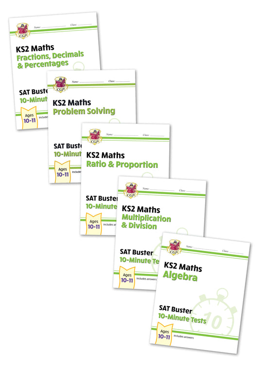 Year 6 Maths SATS 10-Minute Tests - 5-book bundle