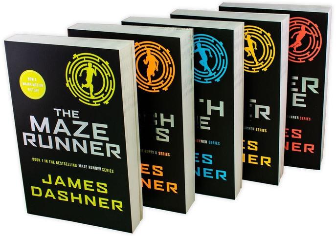 Maze Runner Series by James Dashner—a thrilling 5-book set including The Death Cure and Scorch Trials! Dive into this captivating dystopian adventure!