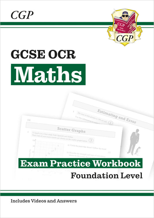 GCSE Maths OCR Exam Practice Workbook: Foundation - includes Video Solutions and Answers