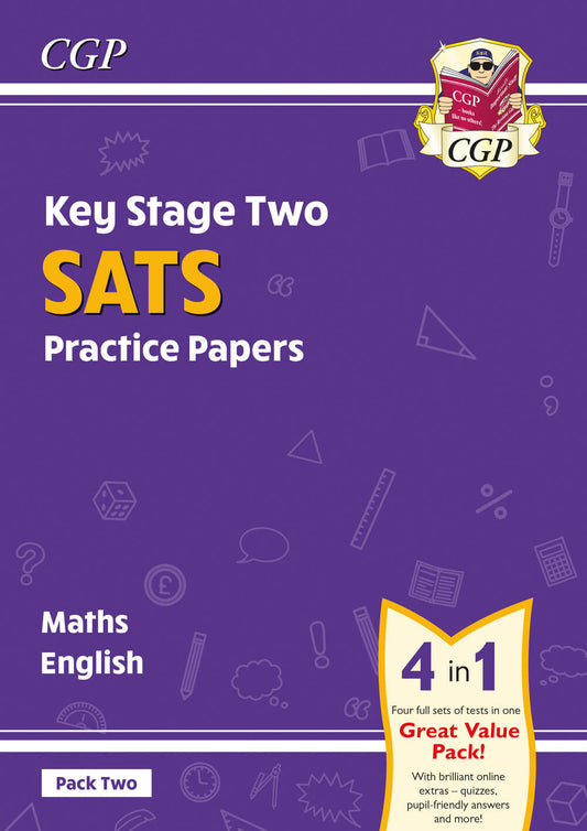 KS2 Maths & English SATS Practice Papers: Pack 2 - for the 2025 tests (with free Online Extras)