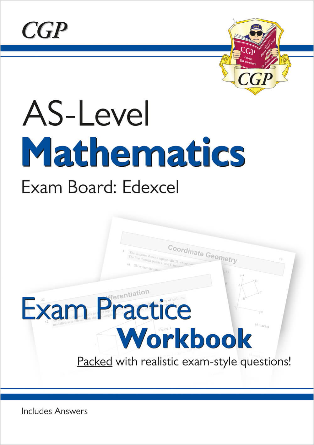 AS-Level Maths Edexcel Exam Practice Workbook (includes Answers)