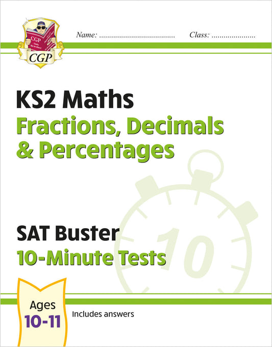 KS2 Maths SAT Buster 10-Minute Tests - Fractions, Decimals & Percentages (for the 2025 tests)