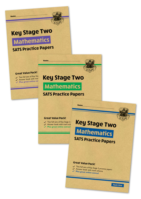 KS2 Maths SATS Practice Paper Bundle: Packs 1, 2 & 3 with Online Extras (for the 2025 tests)