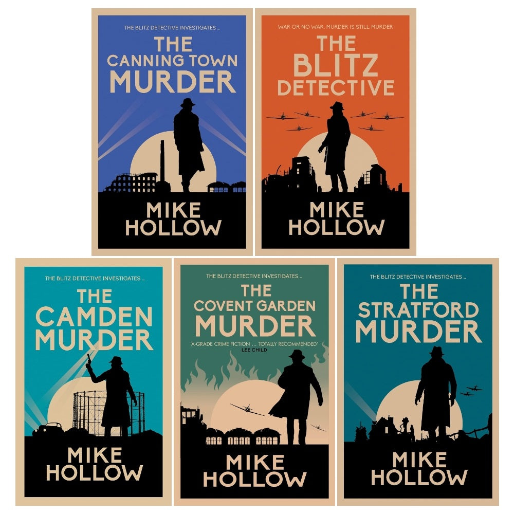 Σετ βιβλίων 5 ντετέκτιβ του Mike Hollow Blitz (The Blitz Detective, The Stratford Murder, The Canning Town Murder, The Covent Garden Murder, The Camden Murder)