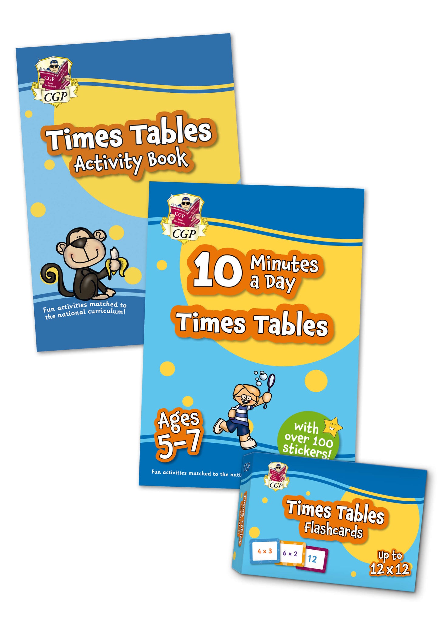 KS1 Times Tables Activity Book & Flashcard Bundle (Ages 5-7)