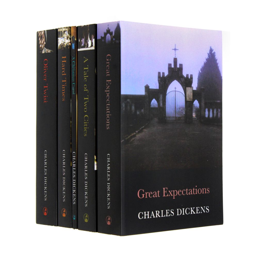 Major Works of Charles Dickens 5 Books Collection Boxed Set (Great Expectations, A Tale of Two Cities, A Christmas Carol, Hard Times & Oliver Twist)