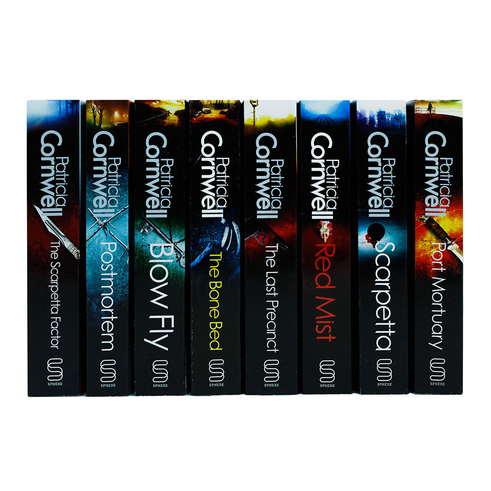 Kay Scarpetta Series 8 Books Collection Set by Patricia Cornwell (Scarpetta, The Scarpetta Factor, Red Mist, The Last Precinct, Postmortem, Port Mortuary, The Bone Bed, Blow Fly)