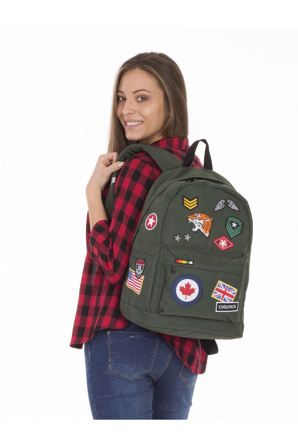 Plecak miejski Cross 25L Badges Green