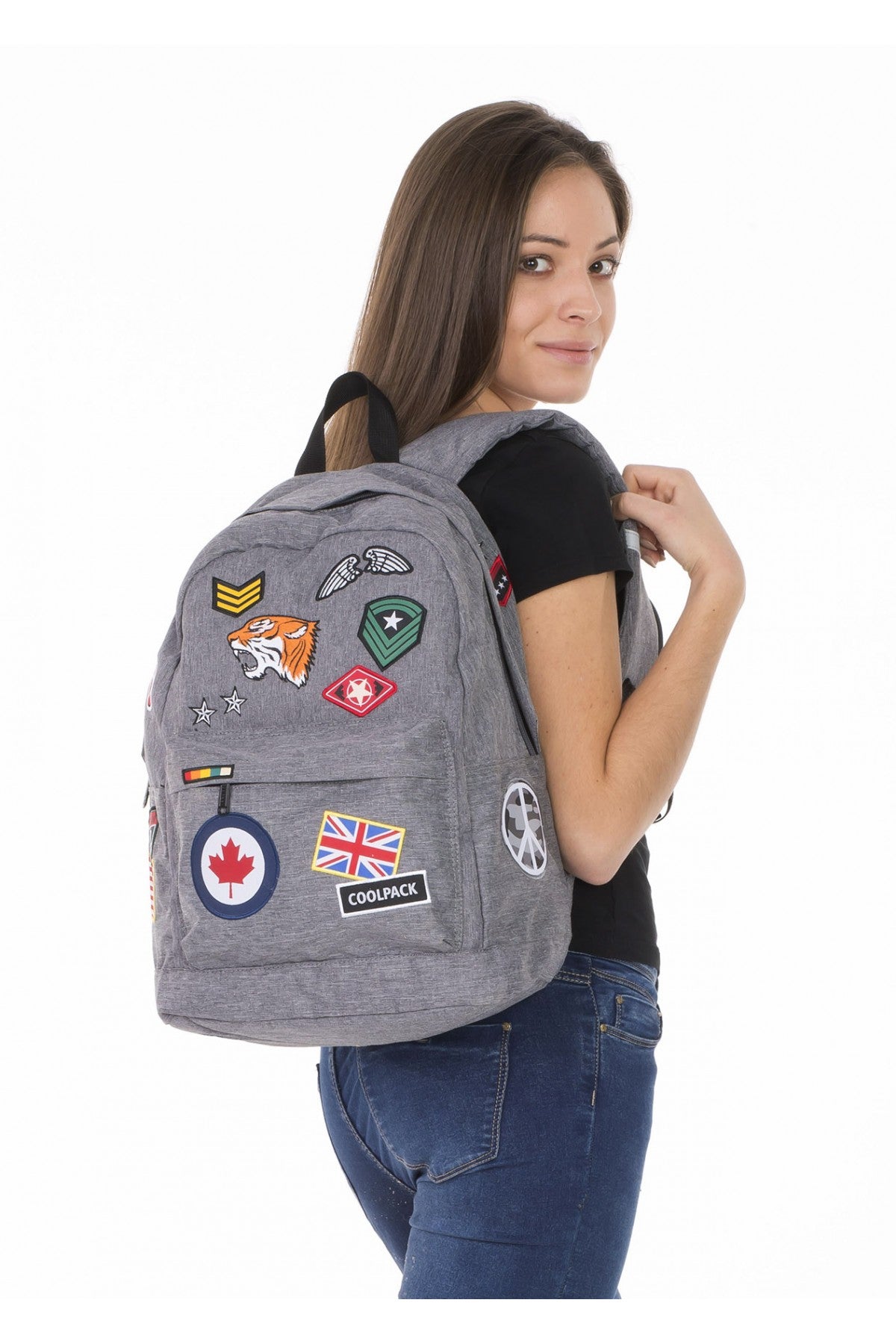 Plecak miejski Cross 25L Badges Grey