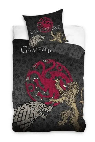 Game of Thrones, 2-piece cotton bedding set, 140x200 cm