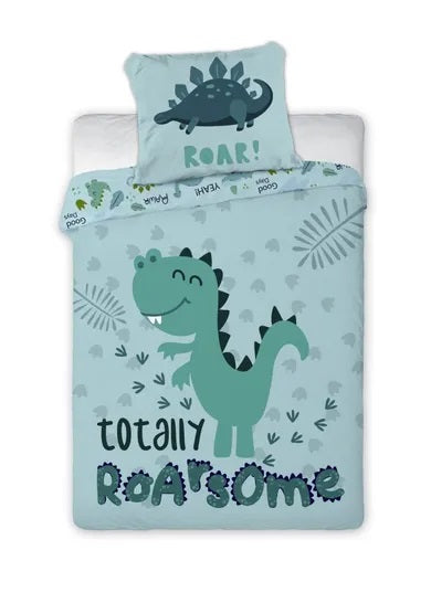 Cuddles, Dinosaur, 2-piece cotton bedding set, 100x135 cm