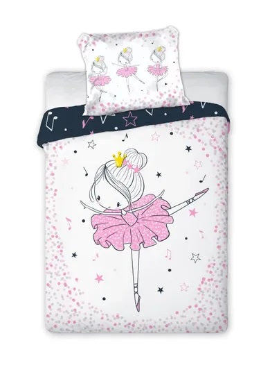 Cuddles, Ballerina, 2-piece cotton bedding set, 100x135 cm