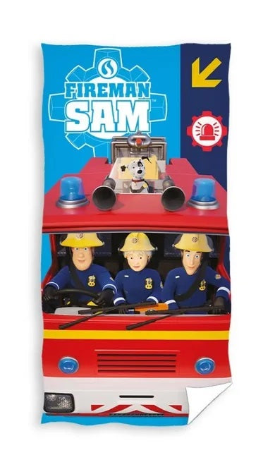 Fireman Sam, bath towel, 70x140 cm