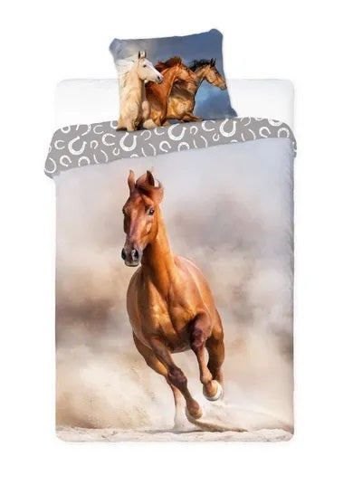 Horses, 2-piece bedding set, 140x200 cm