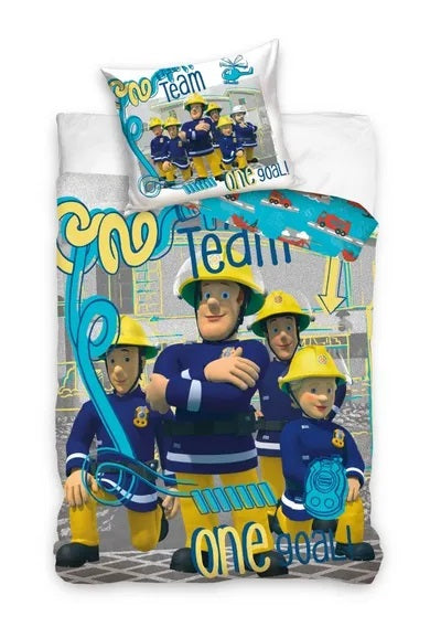 Fireman Sam, 2-piece bedding set, 160x200 cm