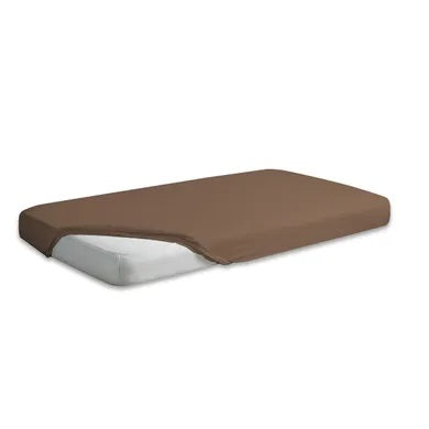 Matex, jersey fitted sheet, brown, 90x200 cm