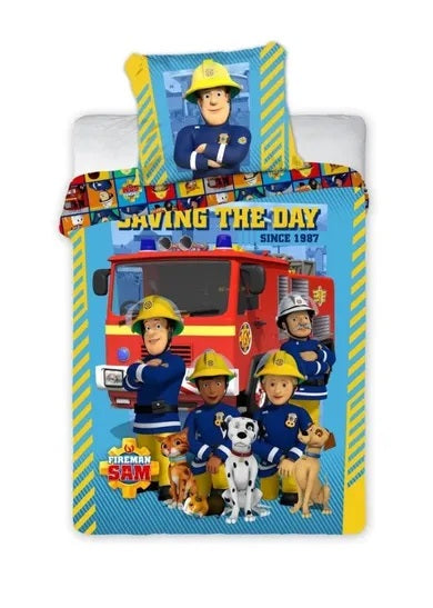 Fireman Sam, 2-piece bedding set, 100x135 cm