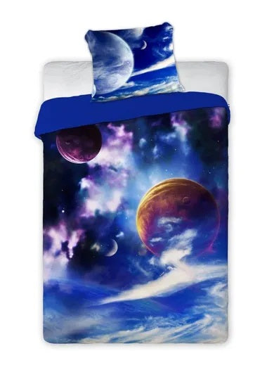 Space, Planets, 2-piece bedding set, 160x200 cm