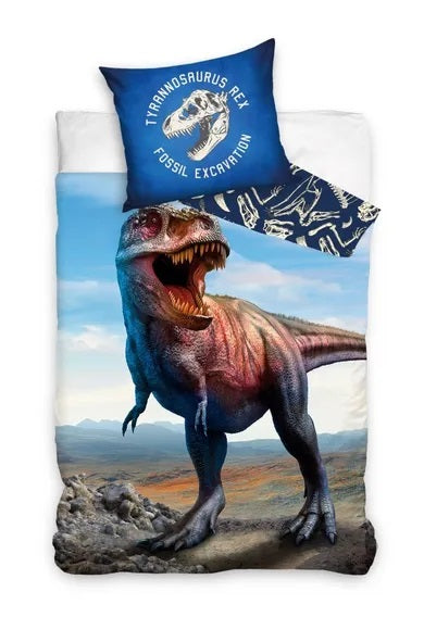 Dinosaur T-Rex, 2-piece bedding set, 160x200 cm