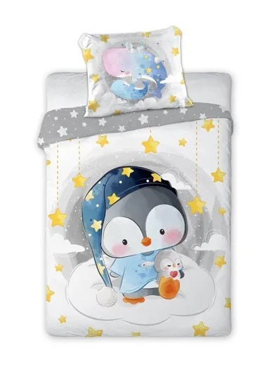 Cuddles, Penguin, 2-piece bedding set, 100x135 cm