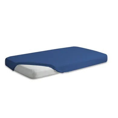 Matex, Gold, satin fitted sheet, navy blue, 90x200 cm