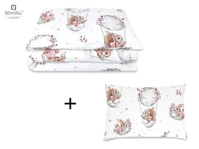 MimiNu, Lili, 3-piece bedding set, powder pink, 100x135 cm