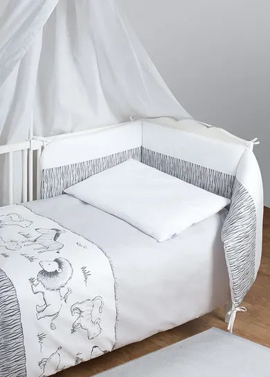 BabyMatex, Bianco Safari, 3-piece bedding set, 100x135 cm