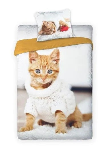 Best Friends, Kitty in a Sweater, 2-piece bedding set, 140x200 cm