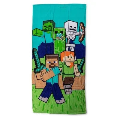 Minecraft, bath towel, 70x140 cm