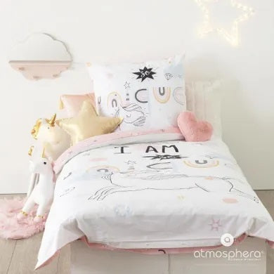 Atmosphera for kids, Unicorn, 2-piece bedding set, double-sided, 140x200 cm