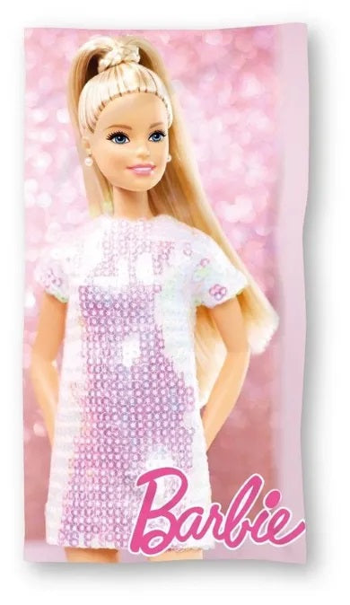 Barbie, quick-drying towel, microfiber, 70x140 cm