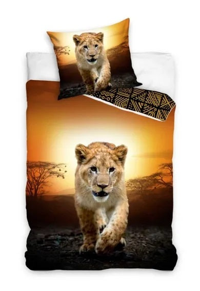 Lion, 2-piece Renforce bedding set, 160x200 cm