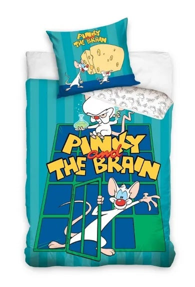 Pinky and the Brain, 2-piece bedding set, 160x200 cm