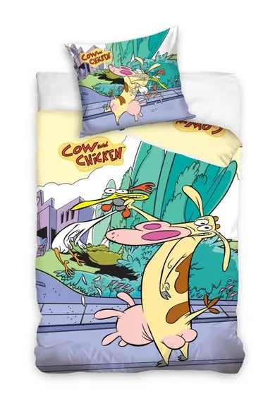 Cow and Chicken, 2-piece bedding set, 140x200 cm